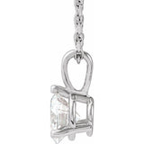 Sterling Silver 1/2 CTW Lab-Grown Diamond 18" Necklace