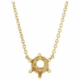 14K Yellow Gold 4.5 mm Round Solitaire 18