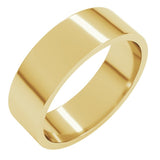 10K Yellow Gold 6 mm Flat Band Size 6