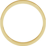 18K Yellow Gold 3 mm Flat Band Size 6