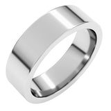 Sterling Silver 6 mm Comfort-Fit Flat Band Size 8.5