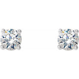 14K White Gold 1/3 CTW Natural Diamond Cocktail-Style Earrings