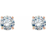 14K Rose Gold 1 CTW Natural Diamond Cocktail-Style Earrings
