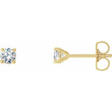 14K Yellow Gold 1/3 CTW Natural Diamond Cocktail-Style Earrings